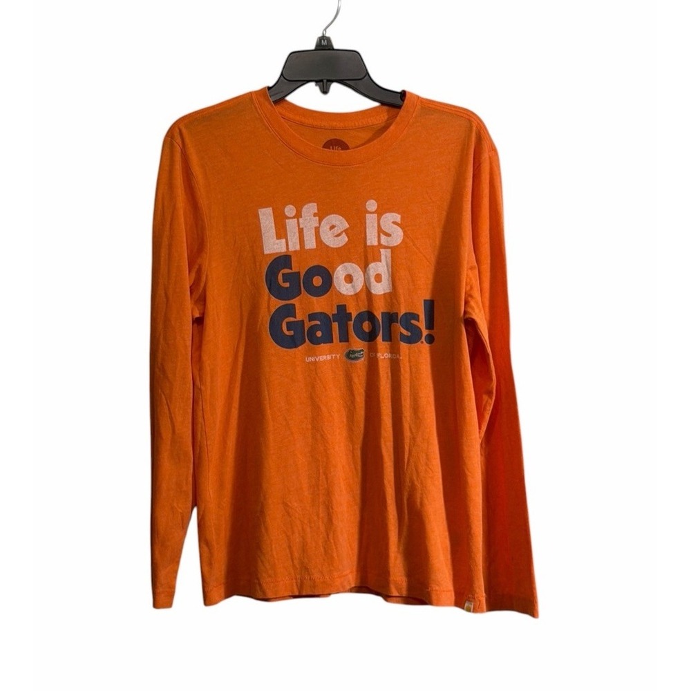 Florida Gators Life Is Good Small Long Sleeve T-shirt Orange Football Women